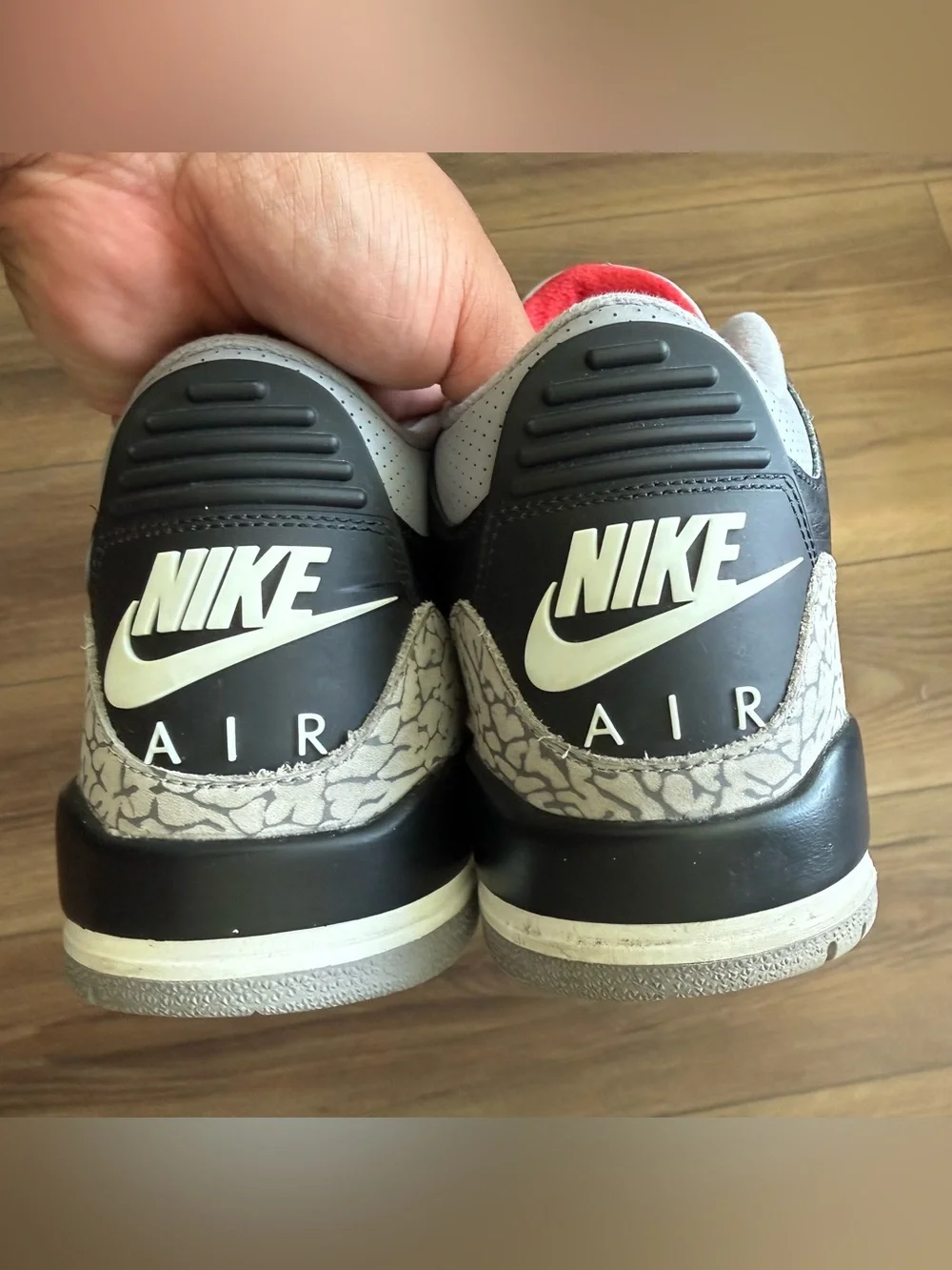 Air Jordan 3 Retro 2024 Black Cement Men's Size 9.5